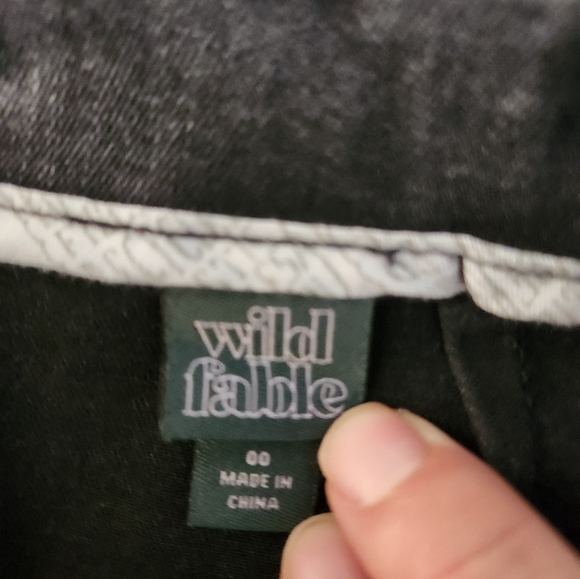 Wild Fable Black Jean Skirt Size 00 - Picture 2 of 6